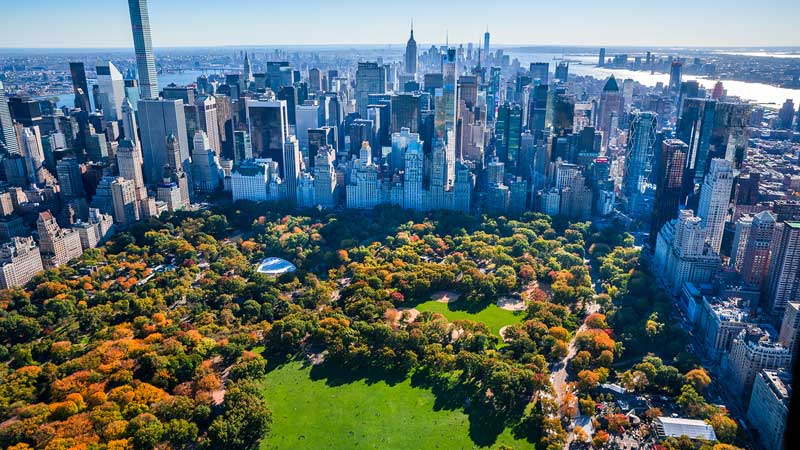 Central Park es el mejor escenario otoñal.