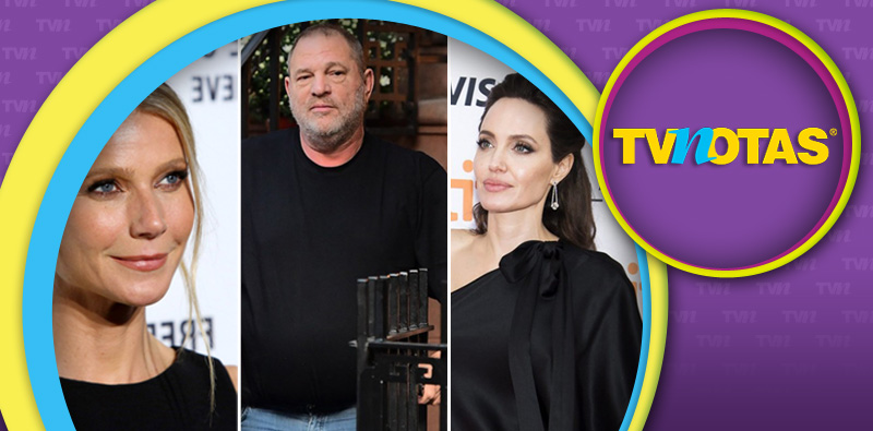 Gwyneth Paltrow, Harvey Weinstein y Angelina Jolie w.