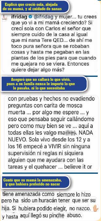 Frida Sofía exhibe distanciamiento con Alejandra Guzmán y afirma: “Si hubiera podido elegir…¡no nazco!