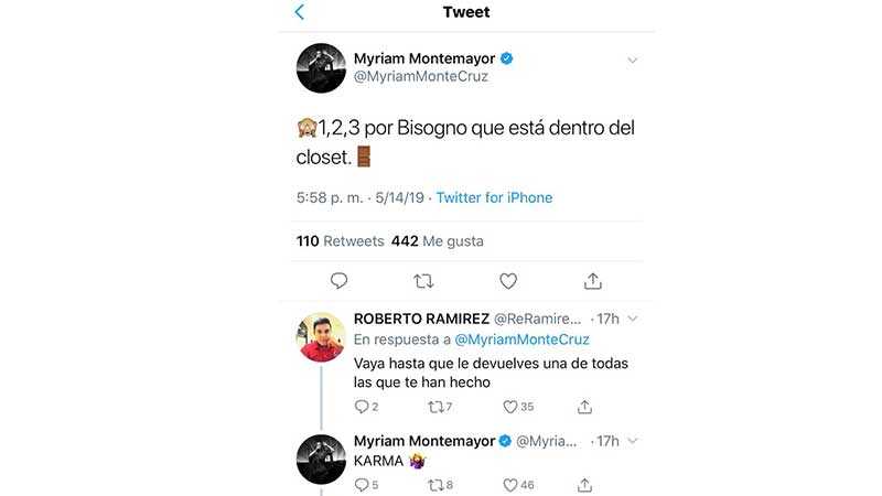 Myriam Montemayor criticó a Daniel Bisogno.