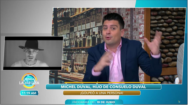Michel Duval reaccionó de la misma forma que el actor Pablo Lyle.