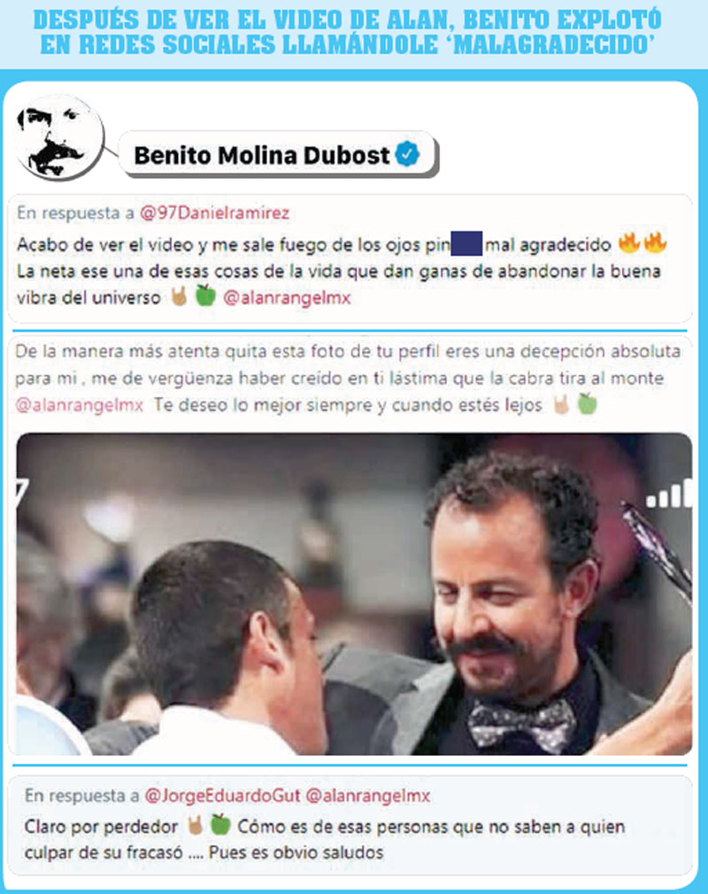 Benito explotó en redes sociales
