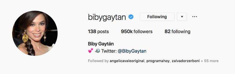 Instagram @bibygaytan