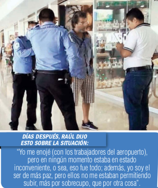 Raúl Araiza explotó porque no lo dejaron subir a un avión debido a que olía a alcohol y olvidó su INE