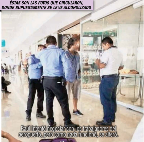 Raúl Araiza explotó porque no lo dejaron subir a un avión debido a que olía a alcohol y olvidó su INE