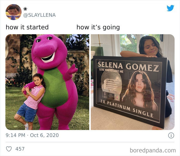 How it started vs How it’s going famosos tendencia