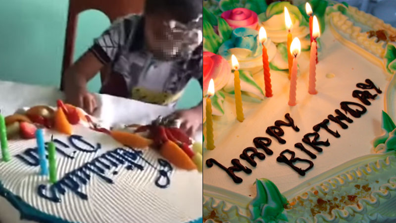 pastel viral de cumpleaños
