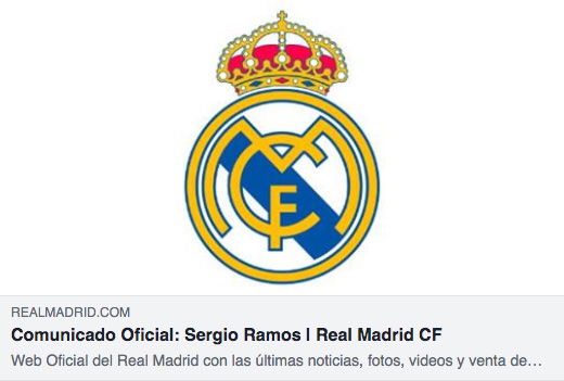 El Real Madrid dio a conocer la noticia en un comunicado