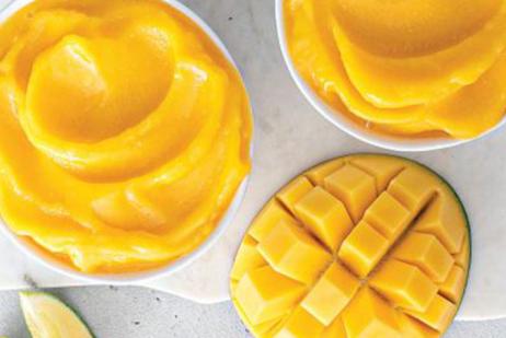 postre de mango congelado