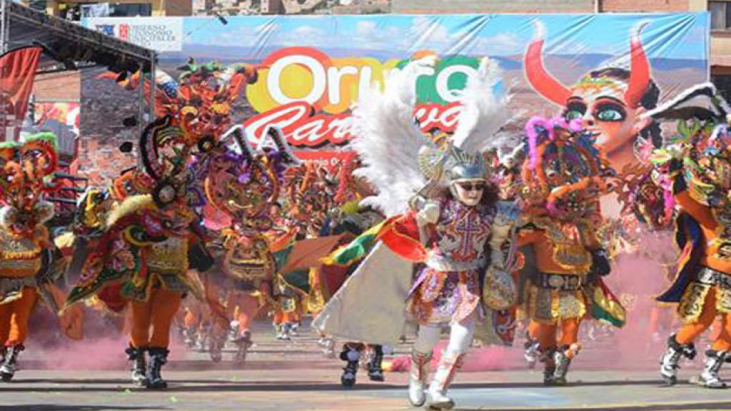 Tradicional Carnaval de Oruro en Bolivia.