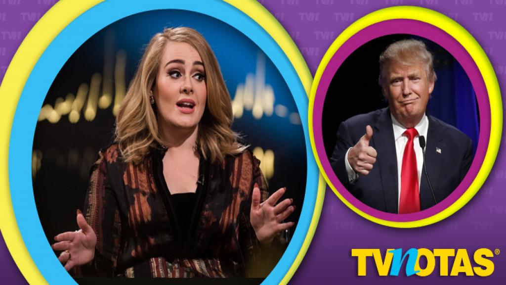 Adele perdió los estribos por culpa de Donald Trump.