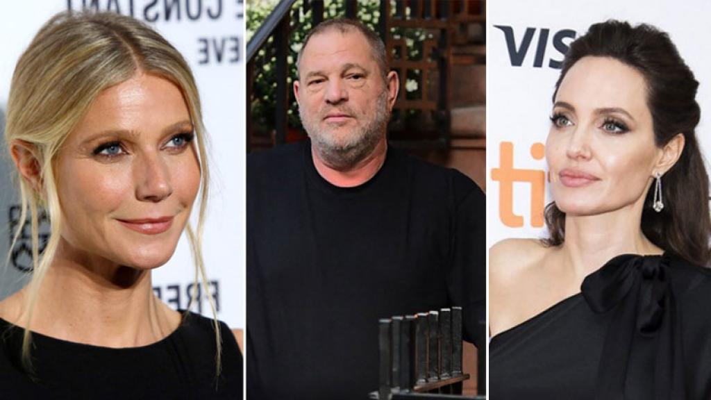 Gwyneth Paltrow, Harvey Weinstein y Angelina Jolie n.