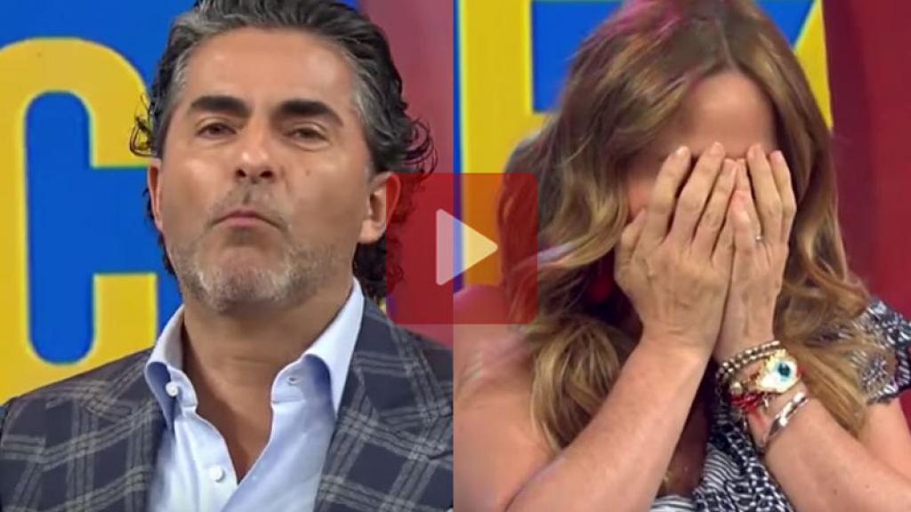 Raúl Araiza roba un beso a Andrea Legarreta 