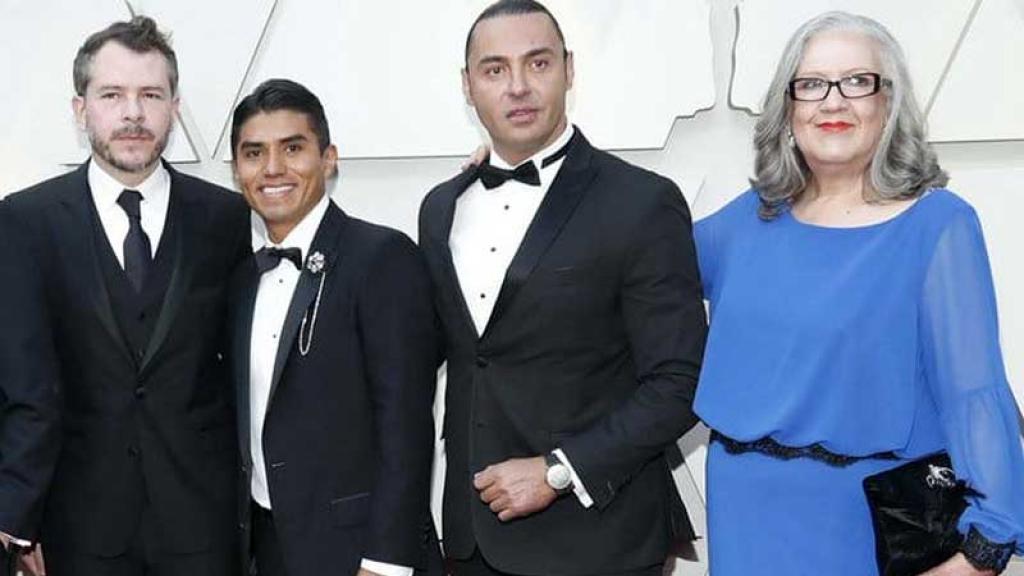 Latin Lover se vio sorprendido en la alfombra roja de los Oscar.