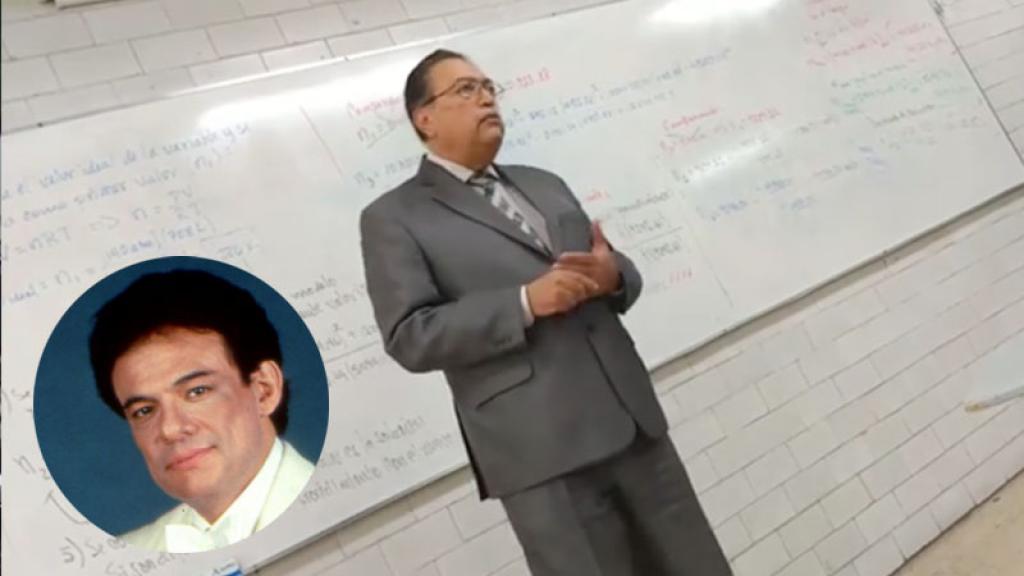El profesor se conmovió por no haber podido asistir a los homenajes para José José en México y decidió hacer uno en su salón de clases.