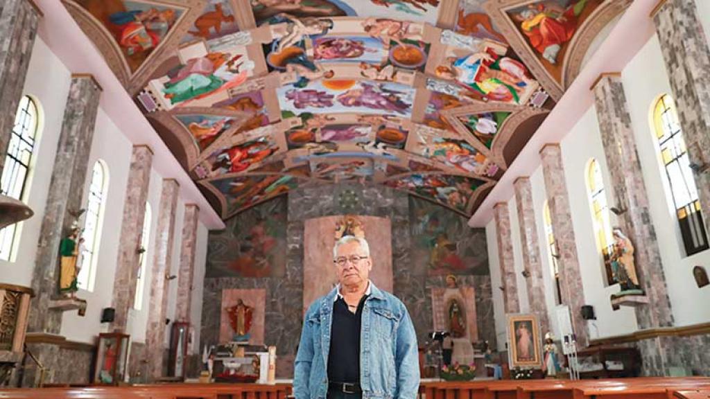 El ‘Miguel Ángel’ mexicano terminó la réplica de la Capilla Sixtina