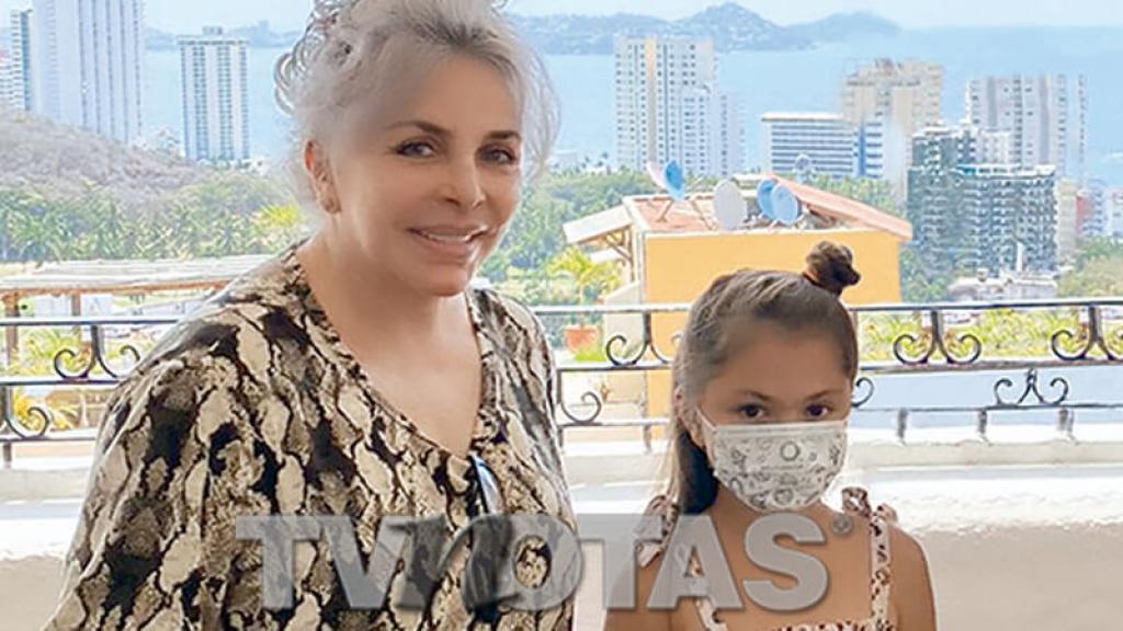 Verónica Castro trajo desde Colombia a su nieta Rafaela para festejarla como princesa 