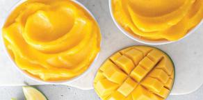 postre de mango congelado